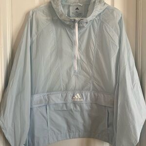 Adidas Light Blue Windbreaker
